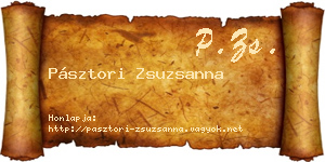 Pásztori Zsuzsanna névjegykártya